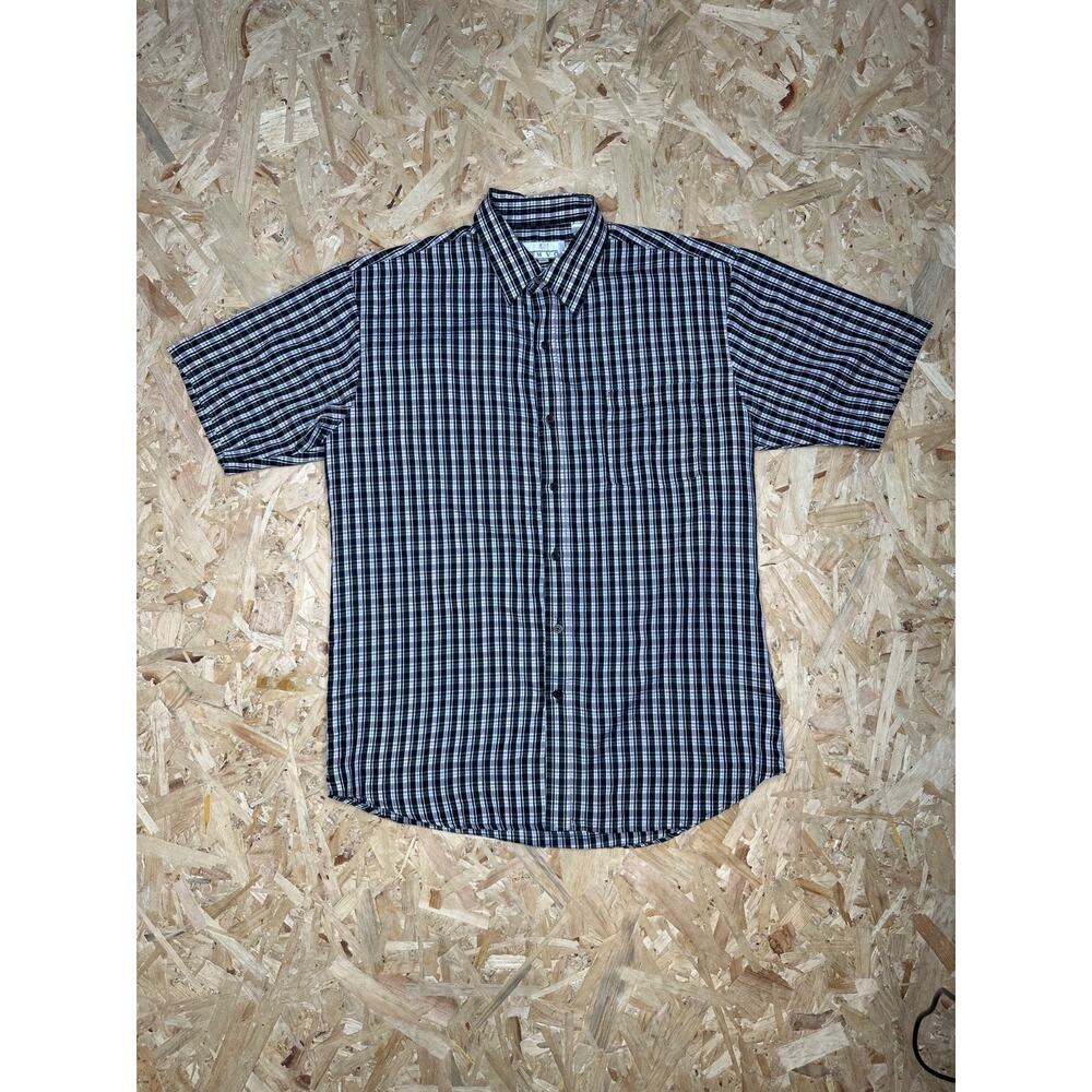 Emvo Vintage Men’s Black Button Down Shirt Sz M